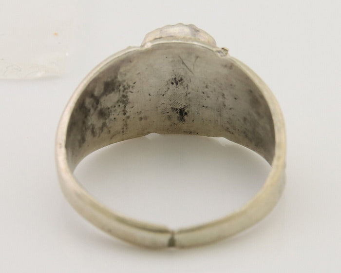 Navajo Handmade Ring 925 Silver Turquoise Native Artist C.80's