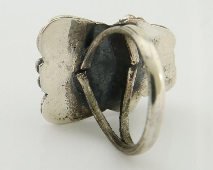 Navajo Handmade Ring 925 Silver Turquoise Native Artist C.80's