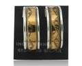 Navajo Hoop Earrings 925 Silver & Gold Artist Signed Randall Endito C.80's