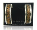 Navajo Hoop Earrings 925 Silver & Gold Artist Signed Randall Endito C.80's