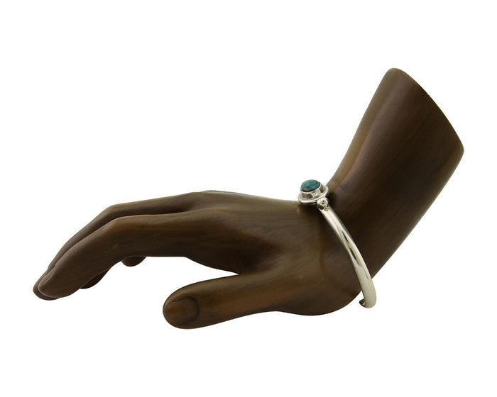 Navajo Kingman Turquoise Bracelet 925 Silver Artist Native American C.80's