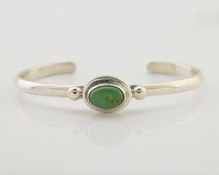 Navajo Kingman Turquoise Bracelet 925 Silver Artist Native American C.80's
