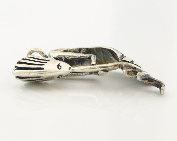 Navajo Kokopelli Pendant Sterling Silver Authentic Traditional Native American
