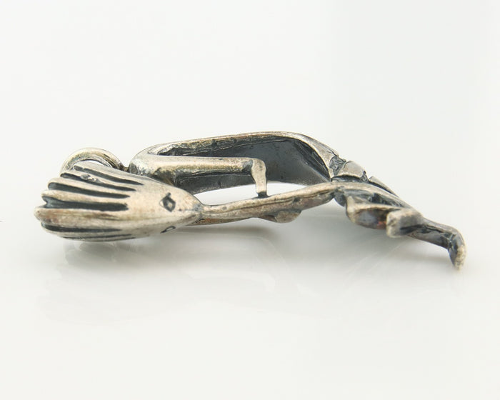 Navajo Kokopelli Pendant Sterling Silver Authentic Traditional Native American