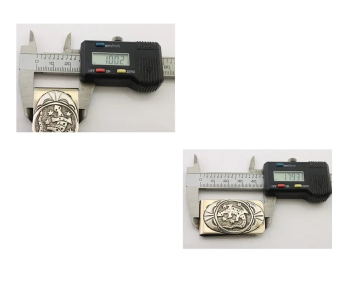 Navajo Lizard Money Clip .925 Silver & .999 Nickle Signed Gibson Gene C.80's