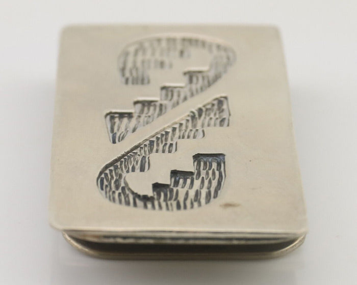 Navajo Money Clip Handmade .925 Silver & .999 Nickle C.80's