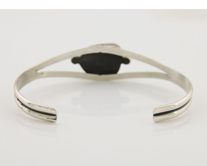 Navajo Natural Southwest Turquoise Bracelet 925 Silver Artist Native American