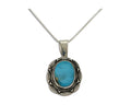Navajo Necklace 925 Silver Blue Gem Turquoise Artist Signed Mike Begay C.80s