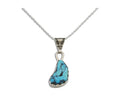 Navajo Necklace 925 Silver Blue Turquoise Artist Signed Tony Guerro C.80's