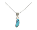 Navajo Necklace 925 Silver Blue Turquoise Artist Signed Tony Guerro C.80's