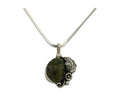 Navajo Necklace 925 Silver Green Turquoise Native American Artist C.80's