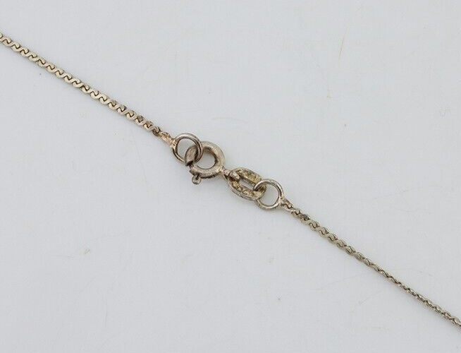 Navajo Necklace 925 Silver Natural Blue Turquoise Artist Tony Guerro C.80's