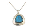 Navajo Necklace 925 Silver Natural Blue Turquoise Native American Artist C.80's