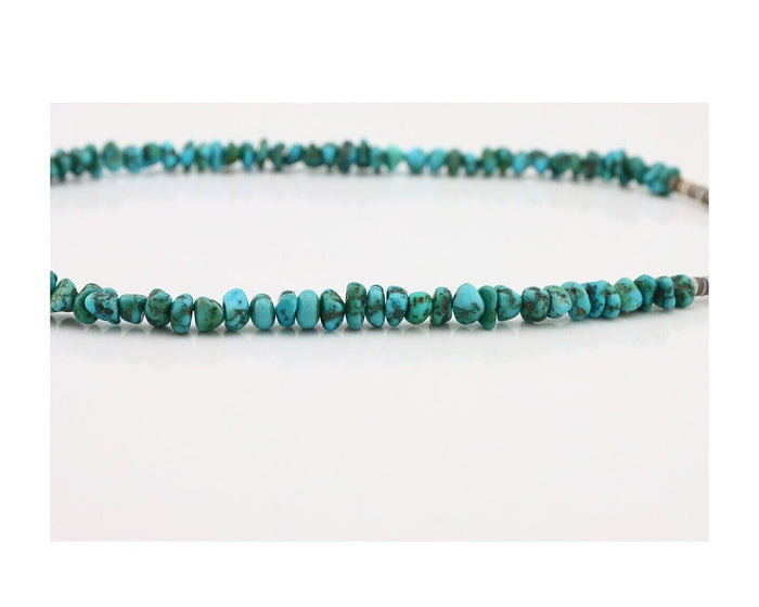 Navajo Necklace 925 Silver Natural Blue Turquoise Native Artist C.80's