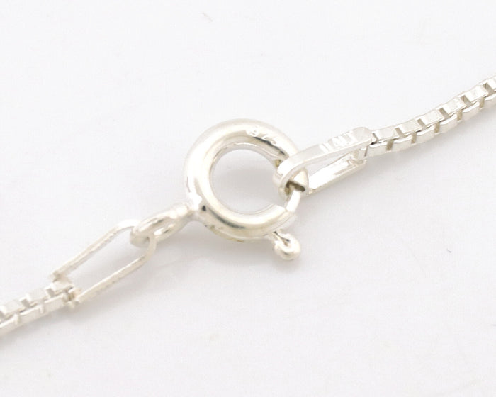 Navajo Necklace 925 Silver Natural Mined Gaspiete Artist Signed RB C.80's
