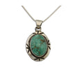 Navajo Necklace 925 Silver Natural Turquoise Artist M Montoya C.80's