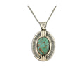 Navajo Necklace 925 Silver Natural Turquoise Artist M Montoya C.80's