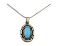 Navajo Necklace 925 Silver Natural Turquoise Artist M Montoya C.80's