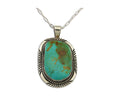 Navajo Necklace 925 Silver Natural Turquoise Artist Native American C.80's
