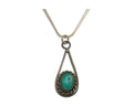 Navajo Necklace 925 Silver Natural Turquoise Artist Native American C.80's