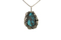 Navajo Necklace 925 Silver Natural Turquoise Artist Signed Billie Eagle C.80's