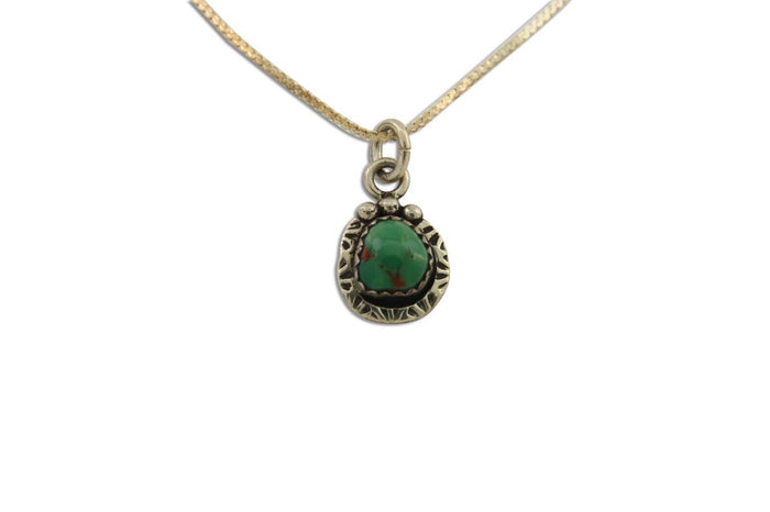 Navajo Necklace 925 Silver Natural Turquoise Artist Signed G Yazzie C.80's