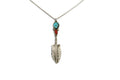 Navajo Necklace 925 Silver Natural Turquoise Artist Signed M Montoya C.80's