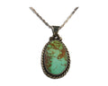 Navajo Necklace 925 Silver Natural Turquoise Artist Signed M Montoya C.80's
