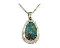 Navajo Necklace 925 Silver Natural Turquoise Artist Signed M Montoya C.80's