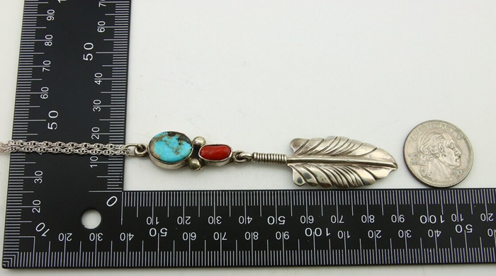 Navajo Necklace 925 Silver Natural Turquoise Artist Signed M Montoya C.80's