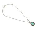 Navajo Necklace 925 Silver Natural Turquoise Artist Signed Mike Begay C.80's