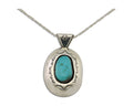 Navajo Necklace 925 Silver Natural Turquoise Artist Signed SLJ? C.80's