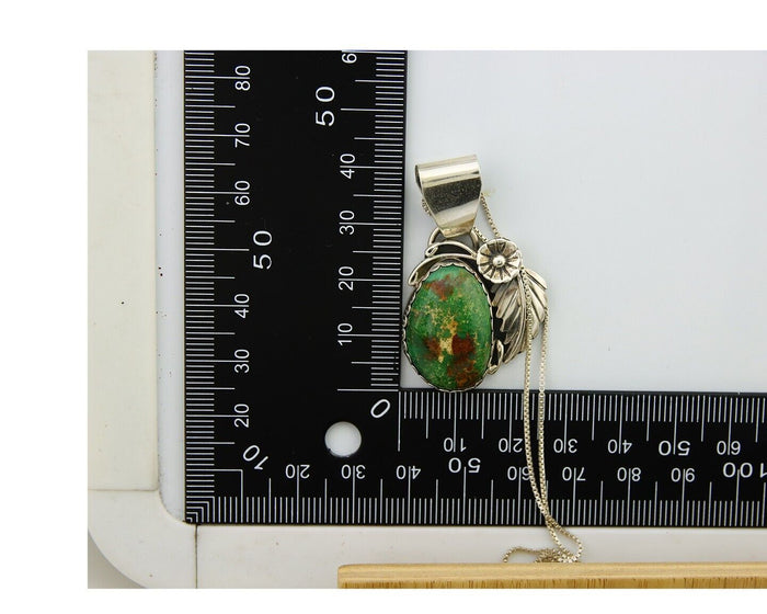 Navajo Necklace 925 Silver Natural Turquoise Handmade Native American C.80's