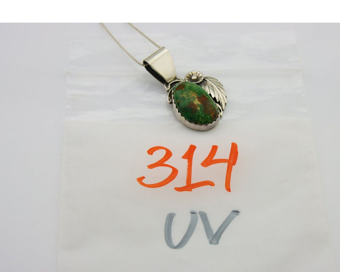 Navajo Necklace 925 Silver Natural Turquoise Handmade Native American C.80's