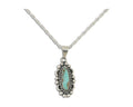 Navajo Necklace 925 Silver Natural Turquoise Native American Artist C.80's