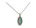 Navajo Necklace 925 Silver Natural Turquoise Native American Artist C.80's