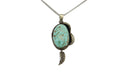 Navajo Necklace 925 Silver Natural Turquoise Native American Artist C.80's
