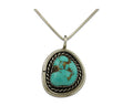 Navajo Necklace 925 Silver Natural Turquoise Native American Artist C.80's