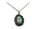 Navajo Necklace 925 Silver Natural Turquoise Native American Artist C.80's