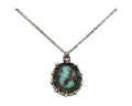 Navajo Necklace 925 Silver Natural Turquoise Native American Artist C.80's