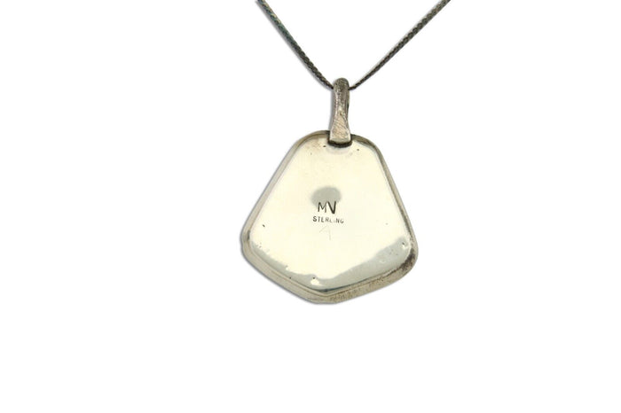 Navajo Necklace 925 Silver Royston Turquoise Artist Signed MN C.80's