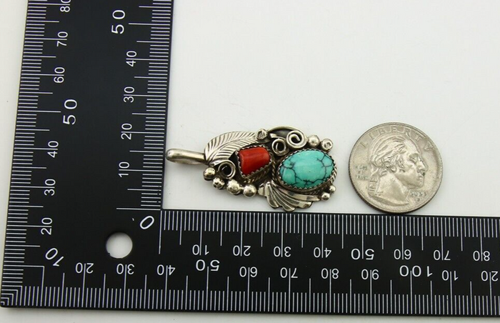 Navajo Necklace 925 Silver Spiderweb Turquoise Artist Signed Justin Morris C80s