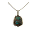 Navajo Necklace 925 Silver Turquoise Artist Signed Billy Eagle C.80's