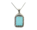 Navajo Necklace 925 Silver Turquoise Native Artist Signed Sunset C.80's