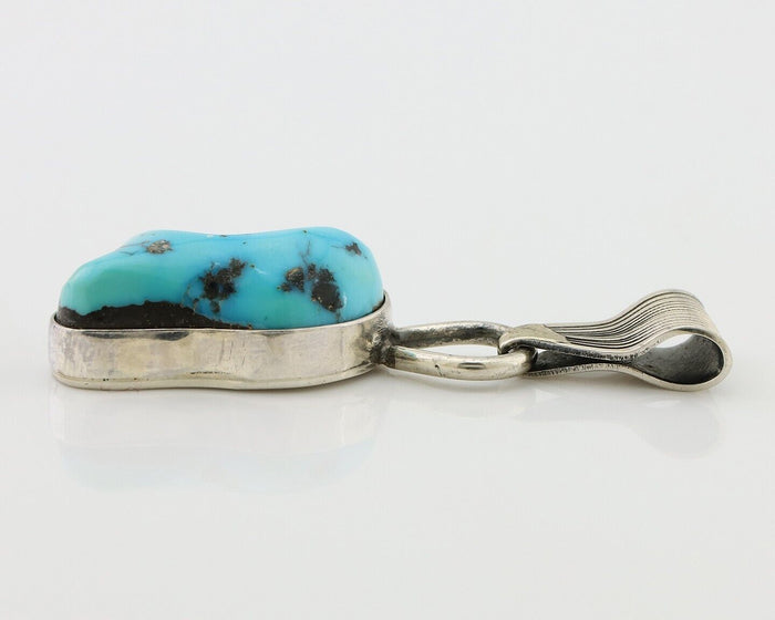 Navajo Necklace Pendant 925 Silver Turquoise Artist Tony Guerro C.80's