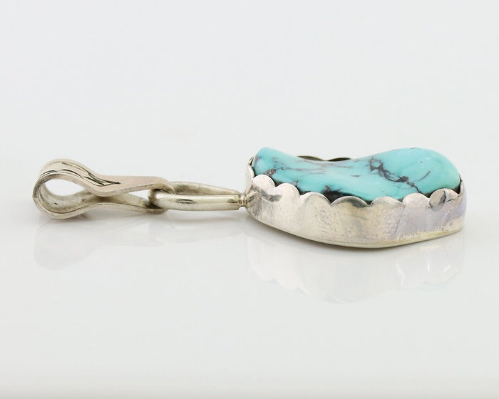 Navajo Necklace Pendant 925 Silver Turquoise Artist Tony Guerro C.80's