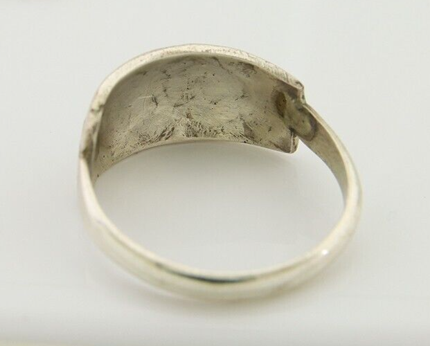 Navajo Paw Ring 925 Silver Turquoise Native Artist C.80's