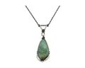 Navajo Pendant 925 Silver Royston Turquoise Signed Jennifer Begay C.90s