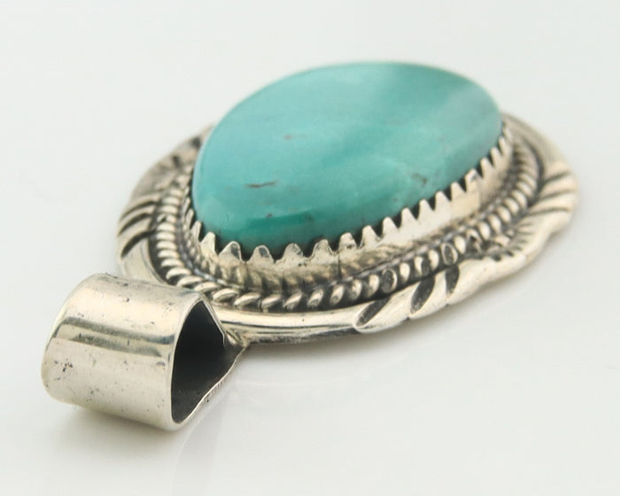 Navajo Pendant Sterling Silver Turquoise Vintage Authentic Native American
