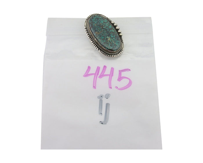 Navajo Pin Pendant 925 Silver Blue Diamond Turquoise Artist Signed S C.80's